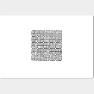 Black Squares Mosaic Posters and Art